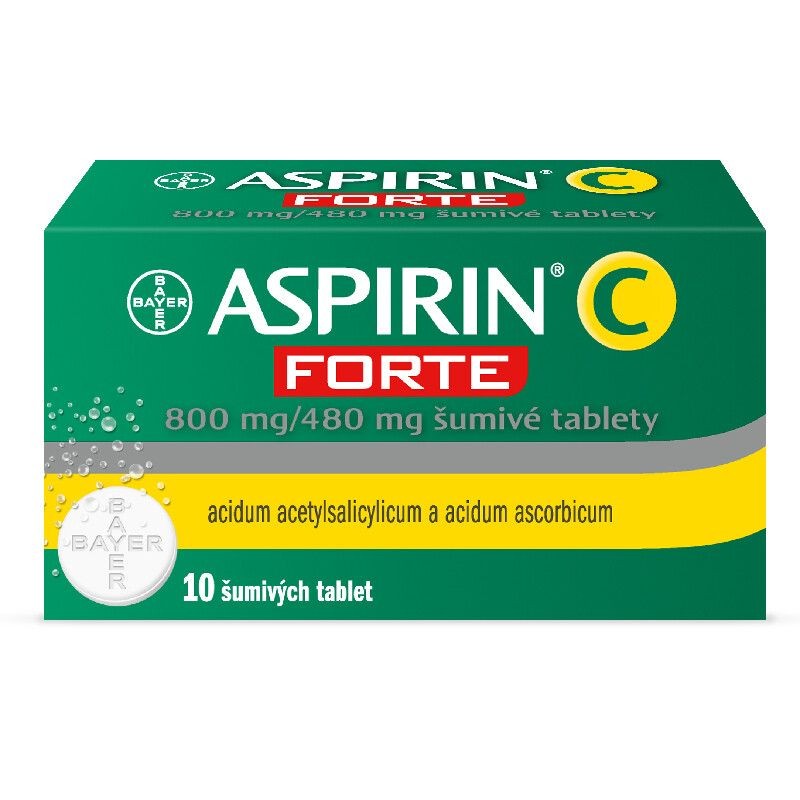 ASPIRIN C Forte 800 mg/480 mg 10 šumivých tablet