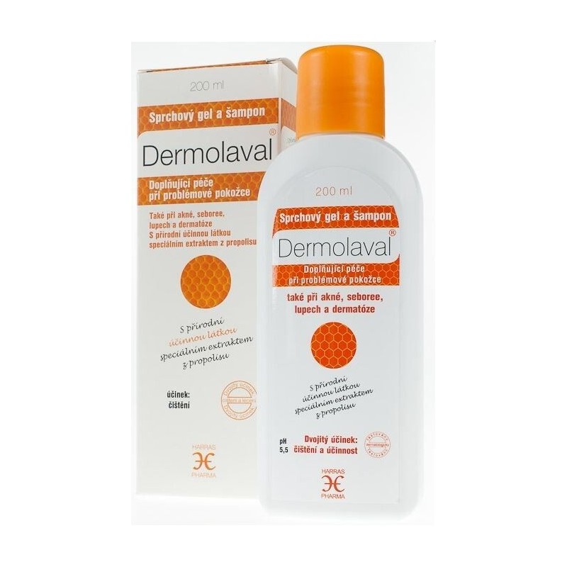 DERMOLAVAL Sprchový gel a šampon 200 ml