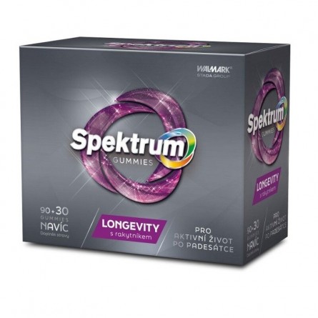 SPEKTRUM Gummies Longevity 90+30 želatinových tablet