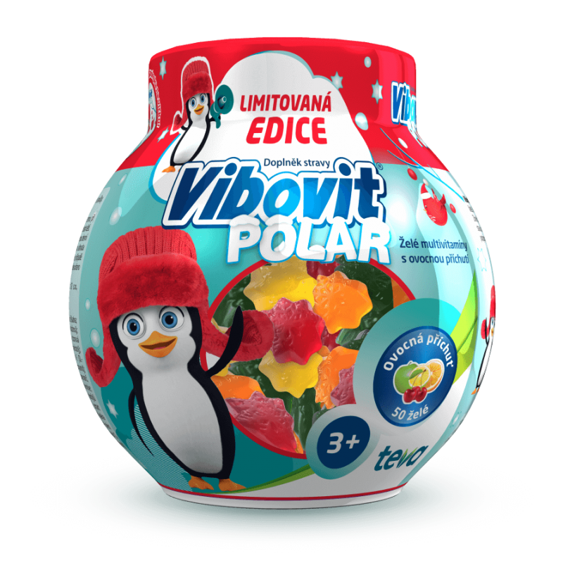 VIBOVIT Polar želé multivitamíny s ovocnou příchutí 200 g