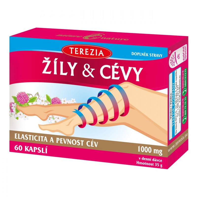 TEREZIA Žíly a cévy 60 kapslí