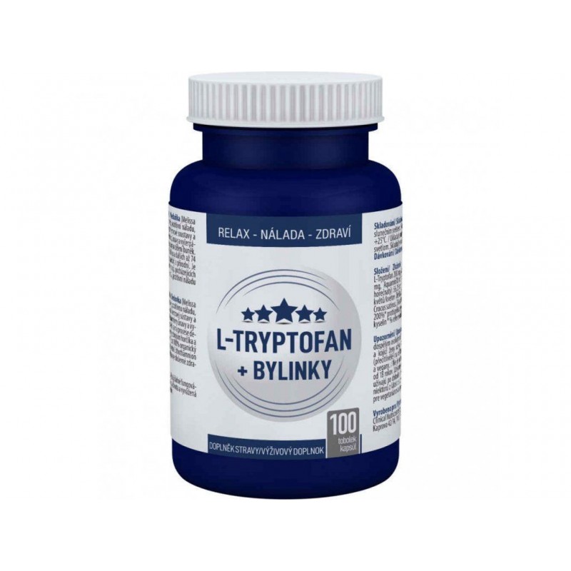 CLINICAL L-Tryptofan + bylinky 100 tobolek + Melatonin forte Herbal 100 tablet dárkové balení