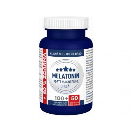 CLINICAL Melatonin forte Magnesium chelát 100+50 tablet zdarma