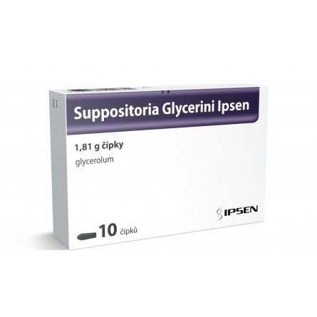 SUPPOSITORIA GLYCERINI Ipsen 1,81 g 10 čípků
