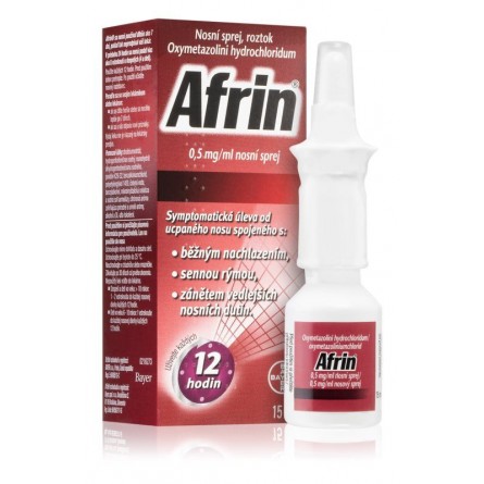 AFRIN 0,5 mg/ml nosní sprej 15 ml