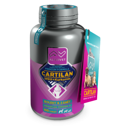 ALTERVET CARTILAN MSM + Kurkumin 100 tablet