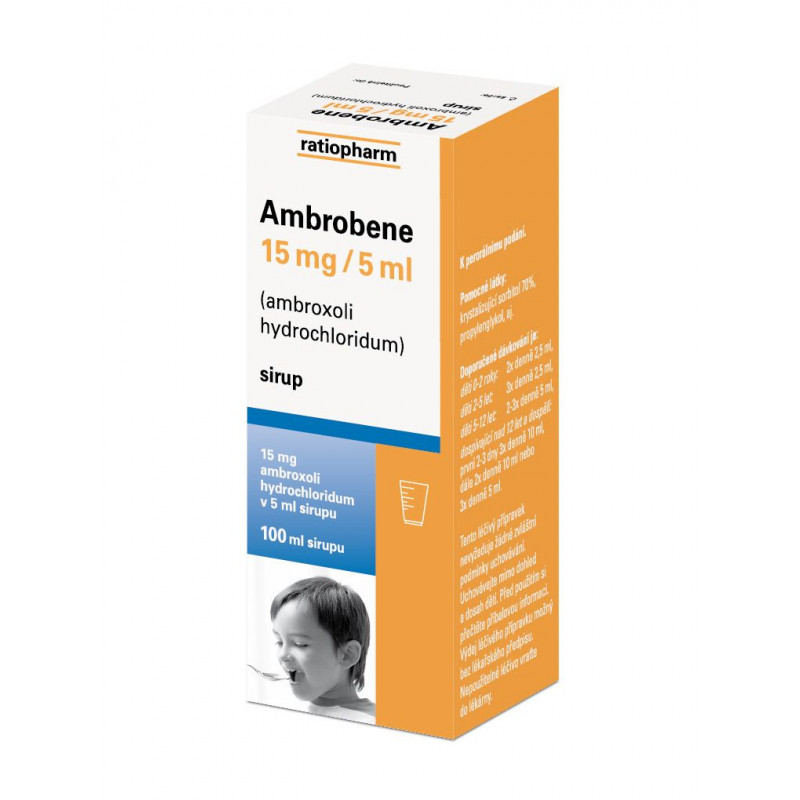 AMBROBENE 15 mg/5 ml sirup 100 ml