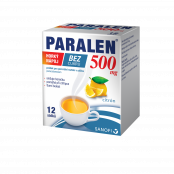 Paralen Horký nápoj bez cukru 500 mg 12 sáčků