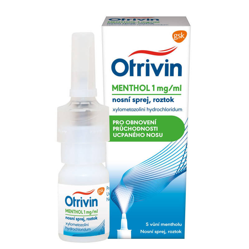 OTRIVIN Menthol 1 mg/ml nosní sprej 10 ml