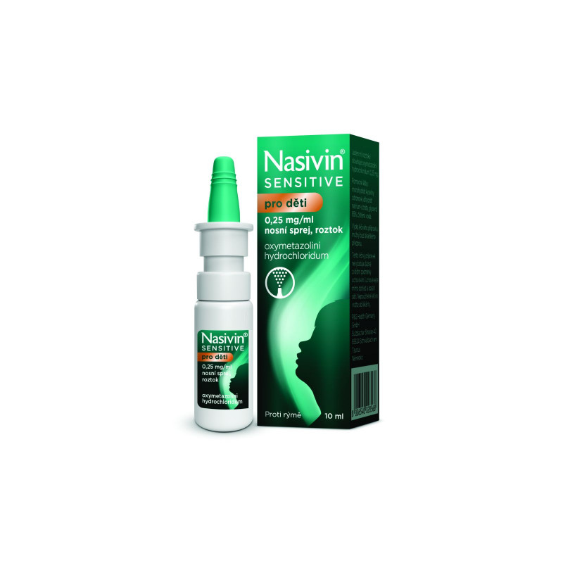 NASIVIN Sensitive 0,25 mg/ml nosní sprej pro děti 10 ml