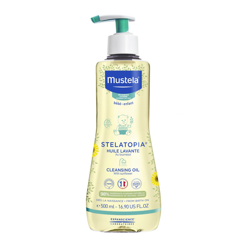 Mustela STELATOPIA Olej do koupela pro ekzematickou pokožku 500 ml