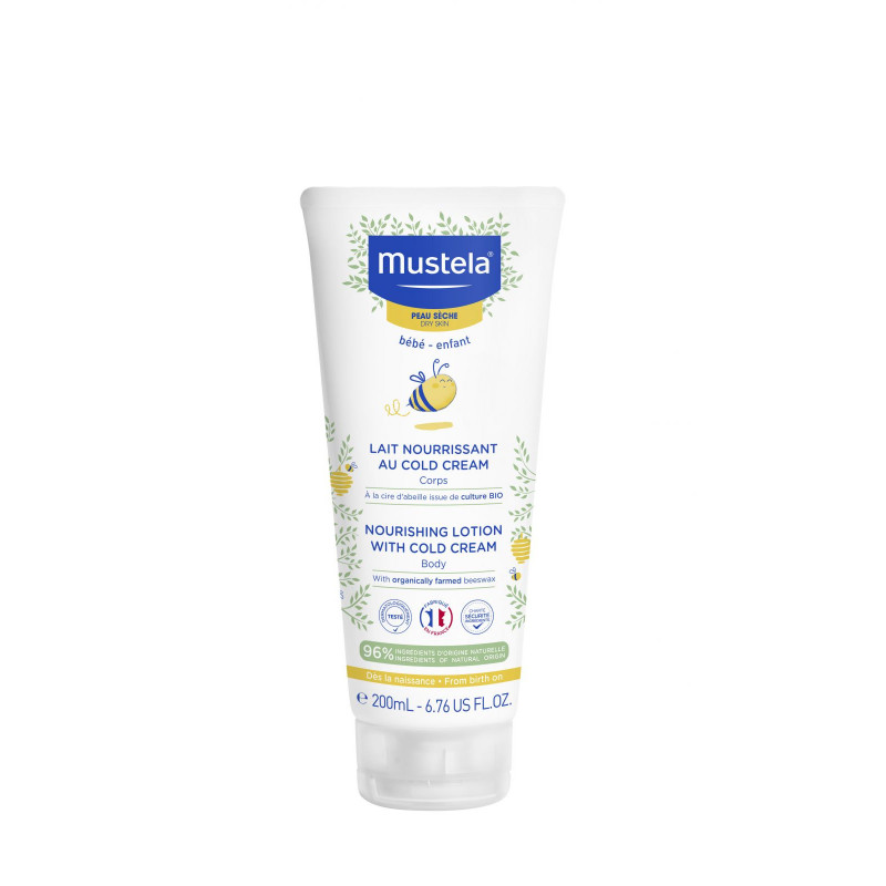 Mustela Vyživující tělové mléko obohacené o cold cream na suchou pokožku 200 ml