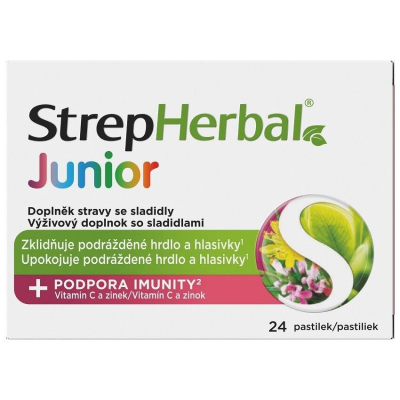 STREPHERBAL Junior 24 pastilek