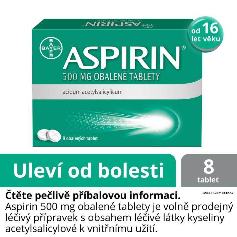 ASPIRIN 500 mg 8 tablet