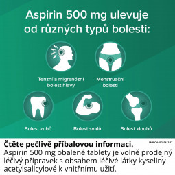 ASPIRIN 500 mg 8 tablet