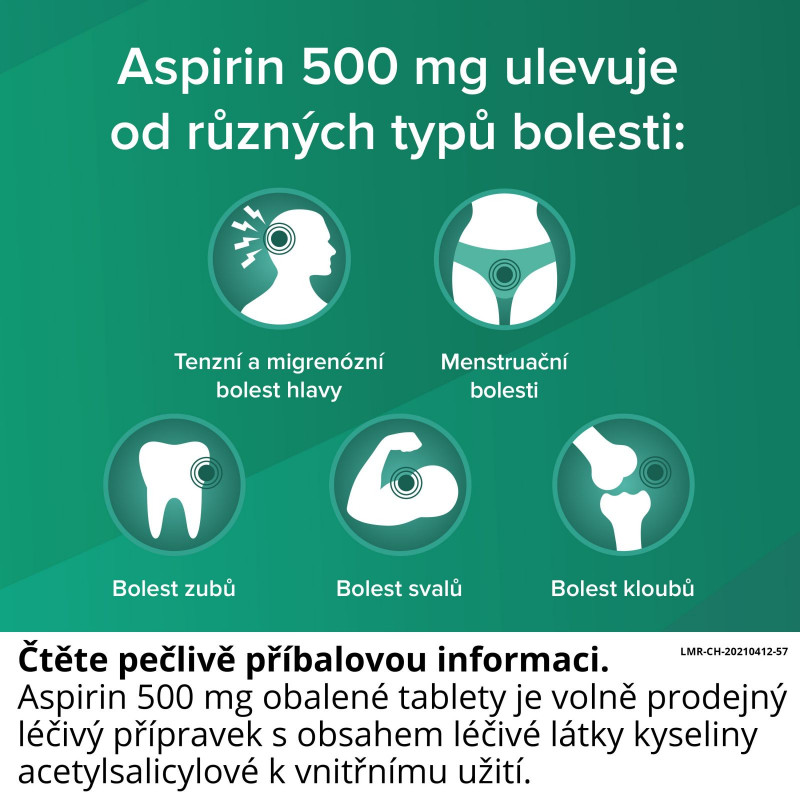 ASPIRIN 500 mg 8 tablet