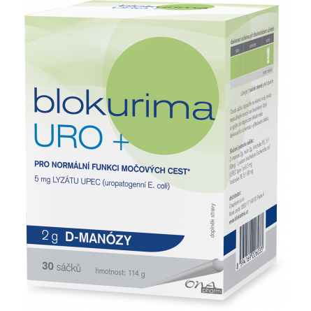 BLOKURIMA URO+ 2 g d-manózy 30 sáčků