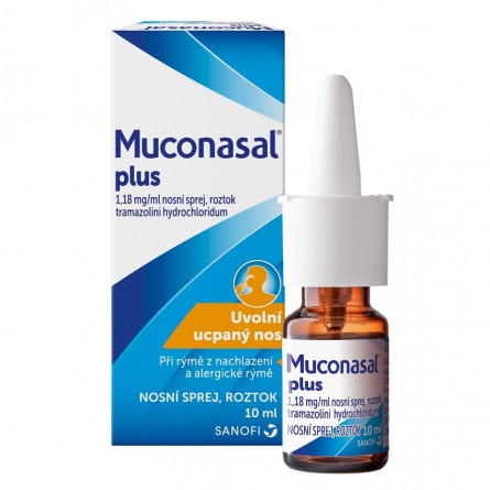 MUCONASAL PLUS 1,18 mg/ml nosní sprej 10 ml