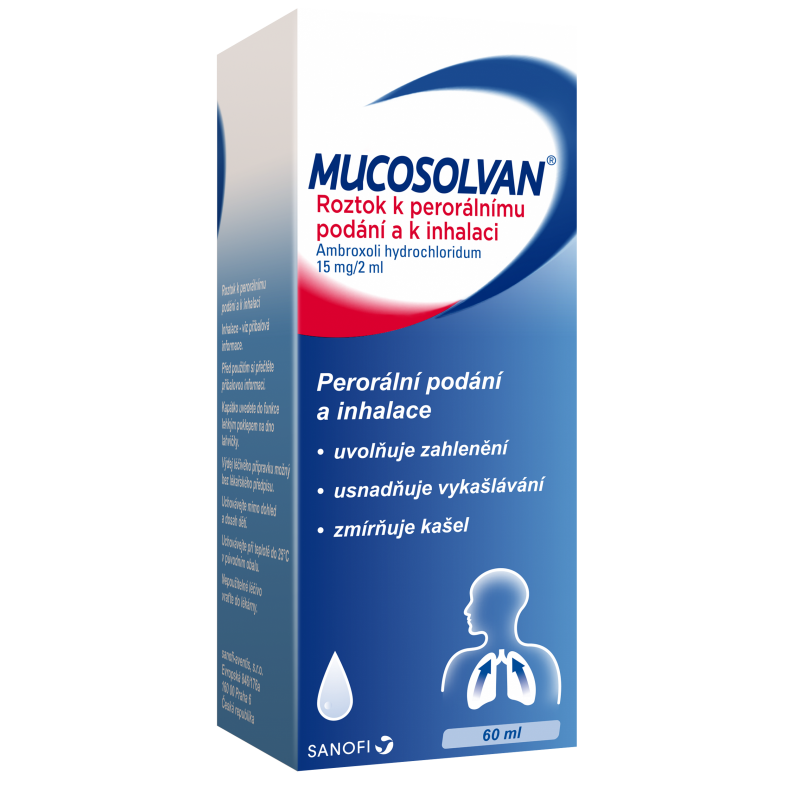 MUCOSOLVAN roztok k perorálnímu podání a k inhalaci 60 ml