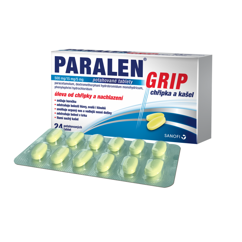 PARALEN Grip chřipka a kašel 24 tablet