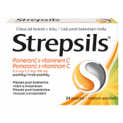 STREPSILS Pomeranč s vitaminem C 24 pastilek