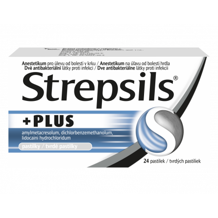 STREPSILS Plus 24 pastilek