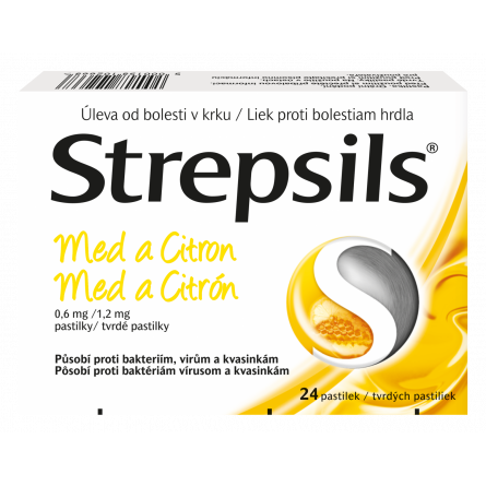 STREPSILS Med a citron 24 pastilek