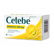 CETEBE Vitamin C 500 mg s postupným uvolňováním 60 kapslí