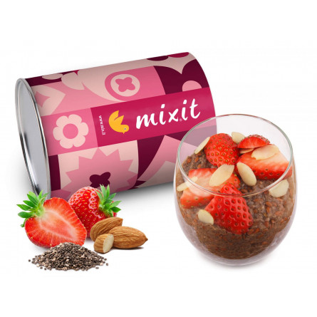 MIXIT Fitness Chia puding - Protein a jahoda 400 g