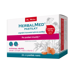 DR. WEISS Herbalmed echinacea rakytník 24+6 pastilek