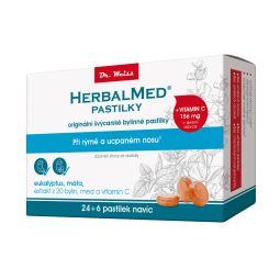 DR. WEISS Herbalmed eukalyptus máta 24+6 pastilek