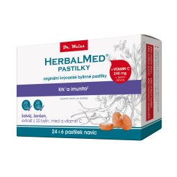 DR. WEISS Herbalmed šalvěj ženšen 24+6 pastilek