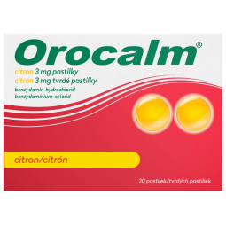 OROCALM citron 3 mg 20 pastilek