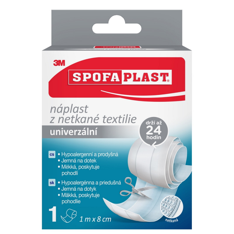 3M SPOFAPLAST 864 Náplast extra jemná 8 cm x 1 m