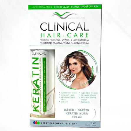 CLINICAL Hair-Care vlasová výživa 120 tobolek + dárek