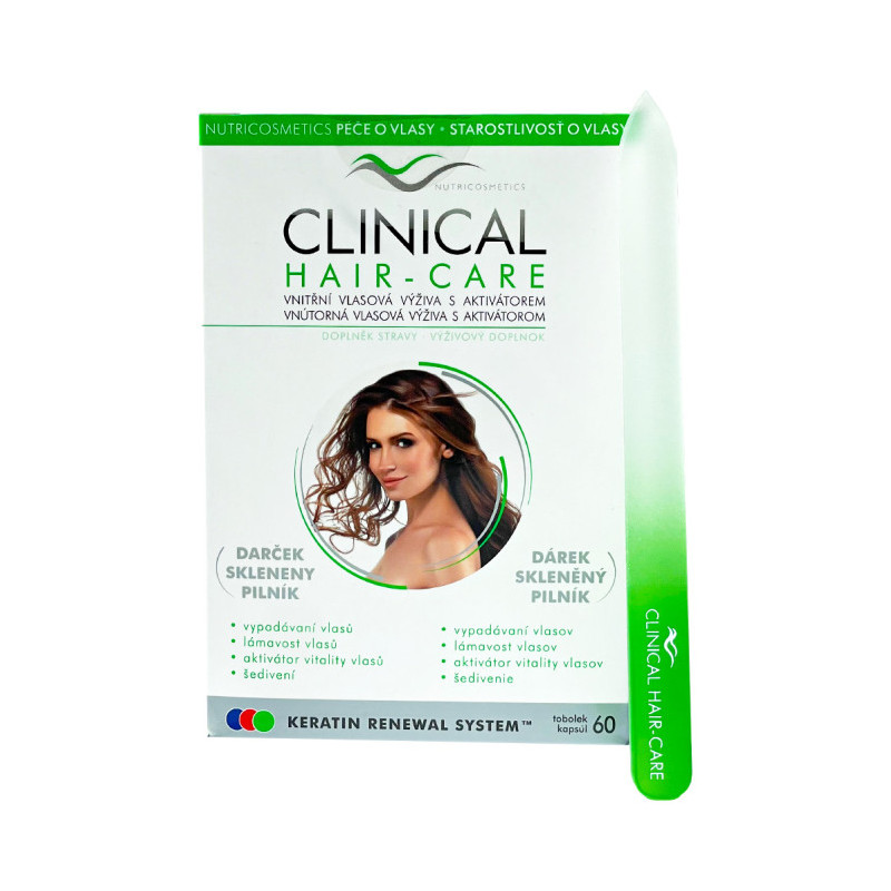 CLINICAL Hair-Care vlasová výživa 60 tobolek + dárek