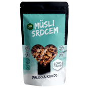 TOPNATUR Müsli srdcem paleo a kokos Low Carb 350 g