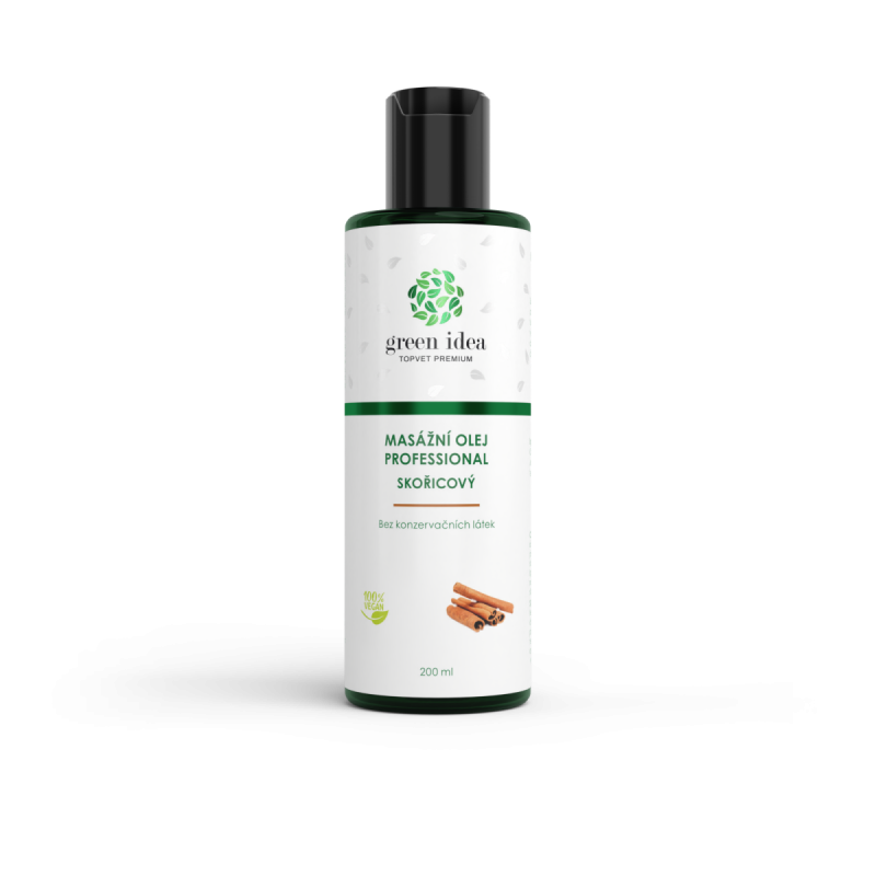 GREEN IDEA Skořicový masážní olej 200 ml