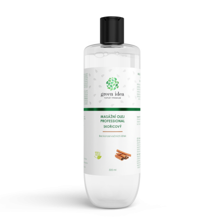GREEN IDEA Skořicový masážní olej 500 ml