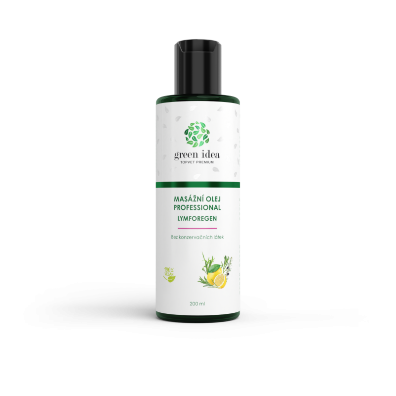 GREEN IDEA Lymforegen masážní olej 200 ml