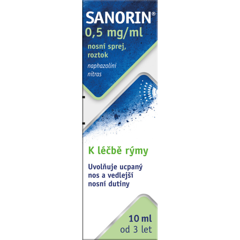 SANORIN 0,5 mg/ml nosní sprej 10 ml