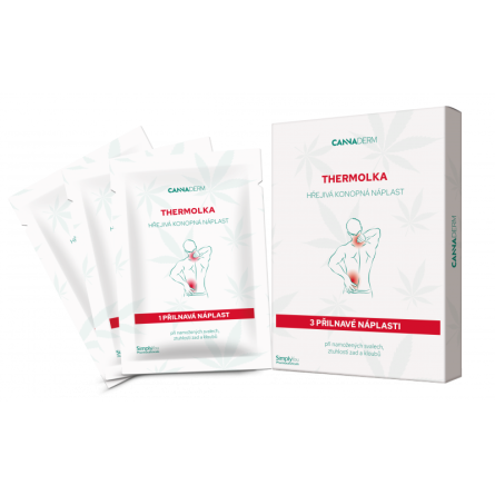 Cannaderm Thermolka Hřejivá konopná náplast 3 ks