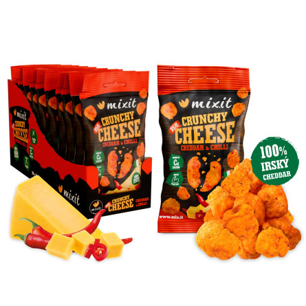 MIXIT Křupavý sýr do kapsy - Irský cheddar & chilli 20 g