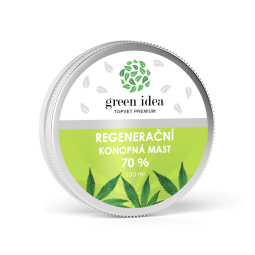 GREEN IDEA Konopná regenerační mast 70% 100 ml