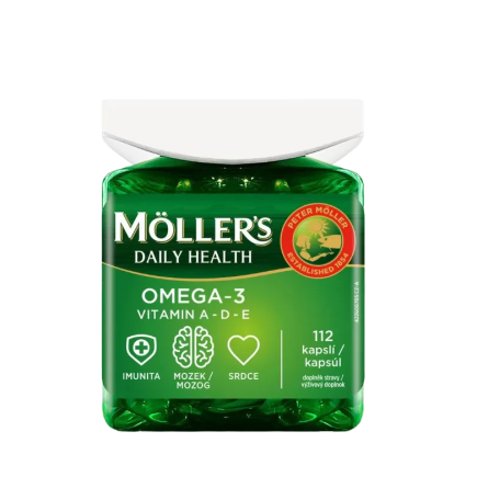 MÖLLER´S Omega 3 Daily Health 112 kapslí