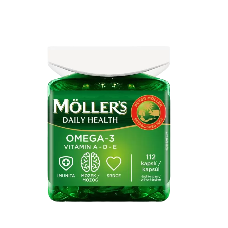 MÖLLER´S Omega 3 Daily Health 112 kapslí