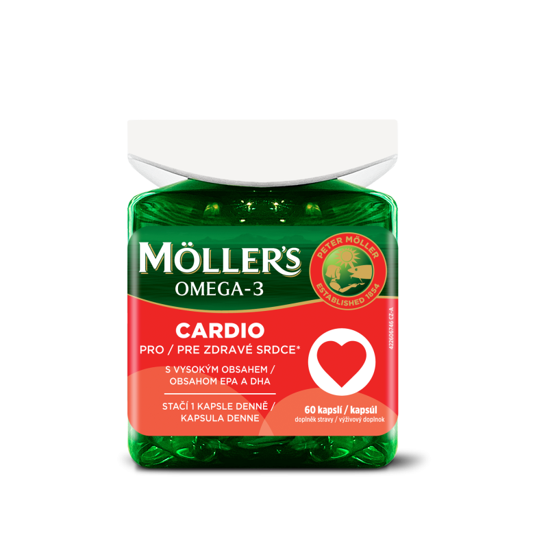 MÖLLER´S Omega 3 Cardio 60 kapslí
