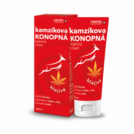 CEMIO Kamzíkova konopná mast hřejivá 200 ml