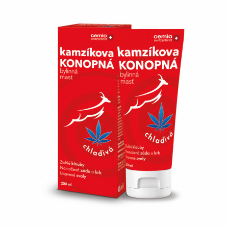 CEMIO Kamzíkova konopná mast chladivá 200 ml