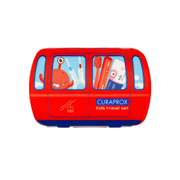 CURAPROX Travel set KIDS červený